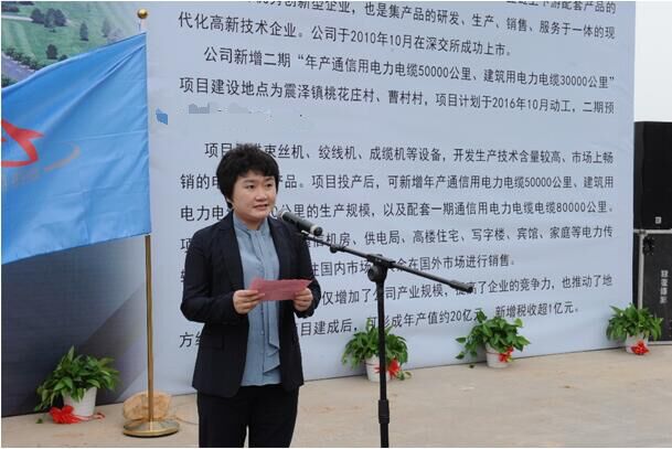 龙腾互联“电力电缆二期扩建项目”开工典礼