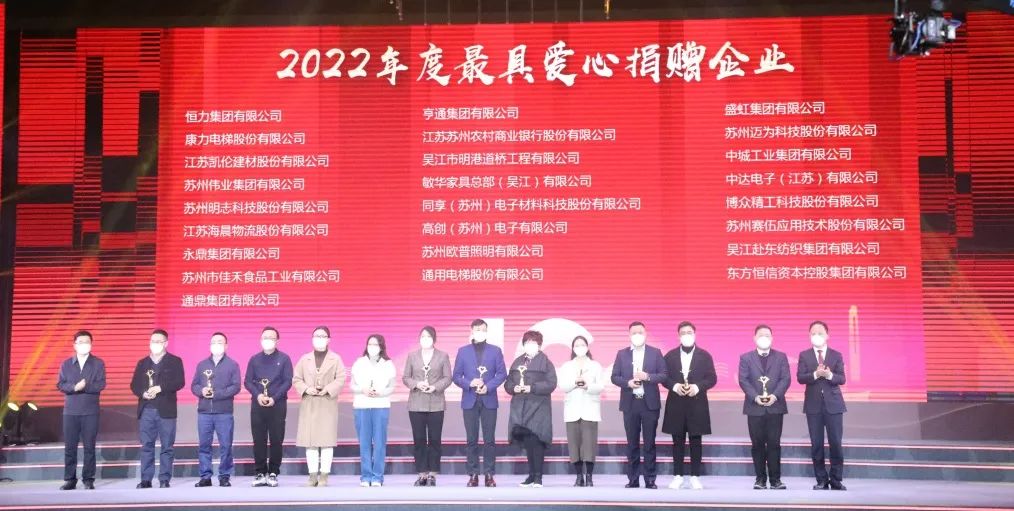 吴江设区十周年大会暨新春座谈会举行|龙腾国际获评最具爱心捐赠企业 吴江设区十周年大会暨新春座谈会举行|龙腾国际获评最具爱心捐赠企业