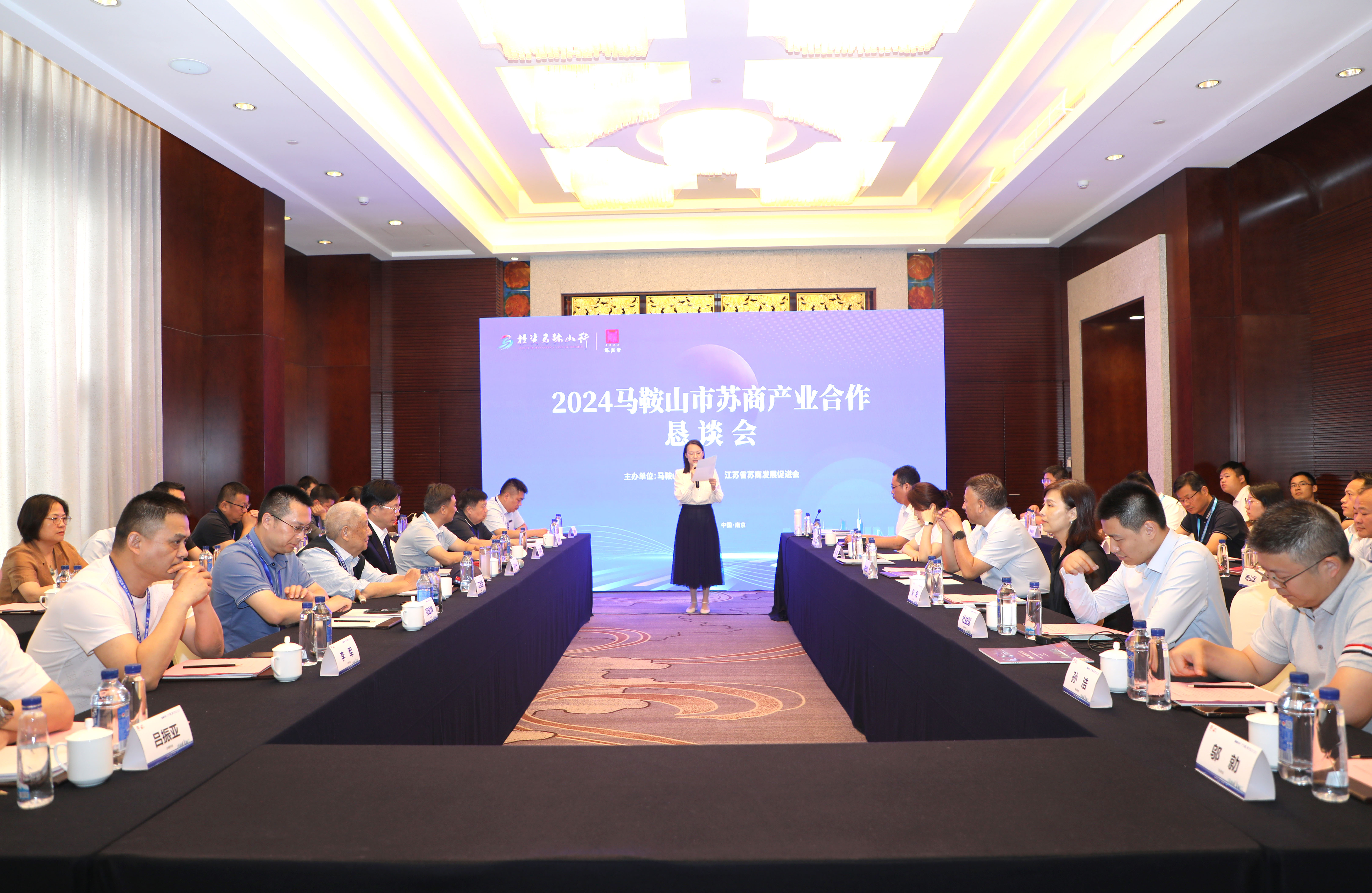 龙腾国际受邀参加2024首届苏商全球化战略峰会，沈小平出席马鞍山苏商产业合作恳谈会
