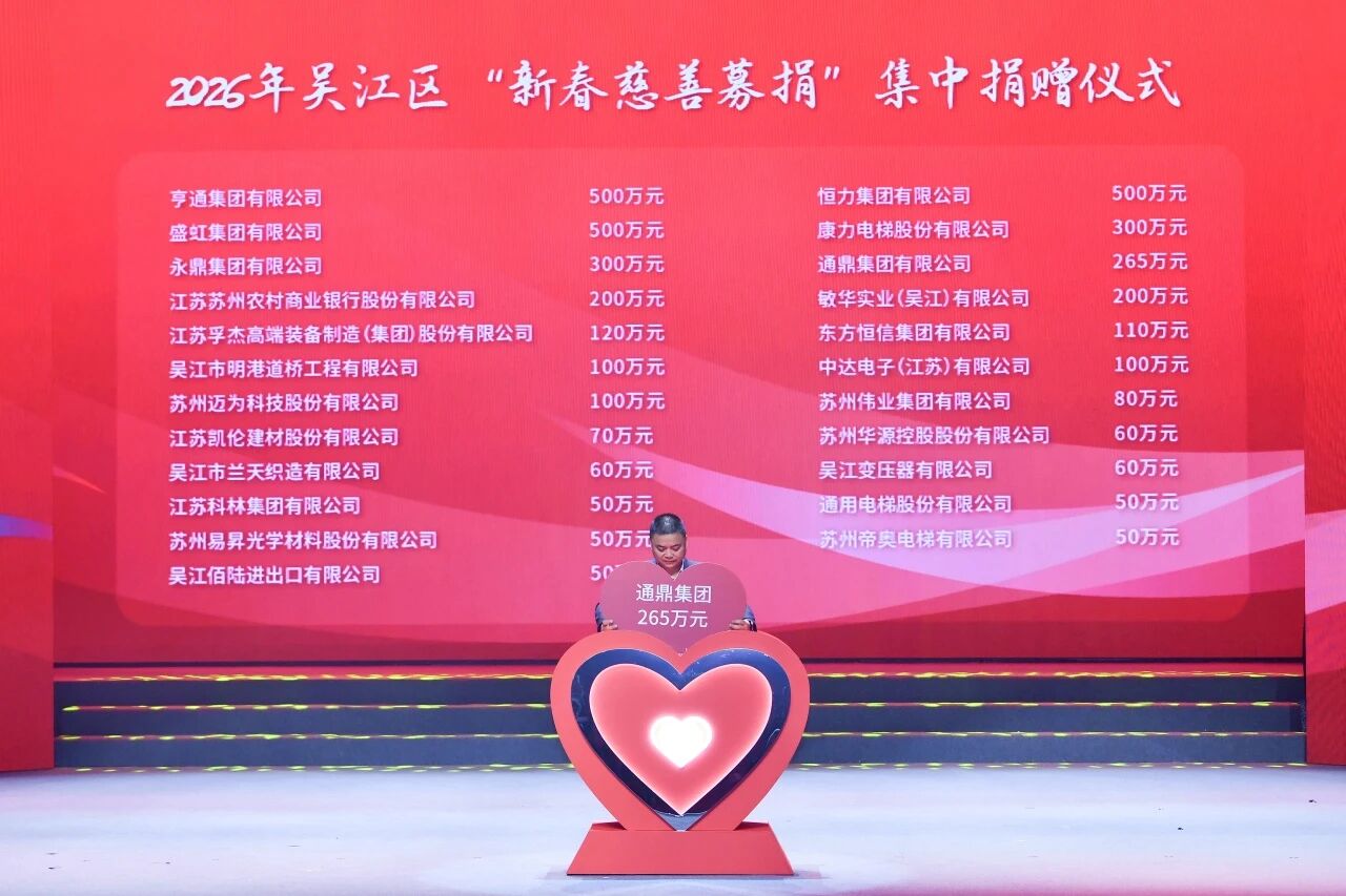 情暖吴江 与爱同行 | 龙腾国际举牌捐赠265万元助力区域发展 情暖吴江 与爱同行 | 龙腾国际举牌捐赠265万元助力区域发展